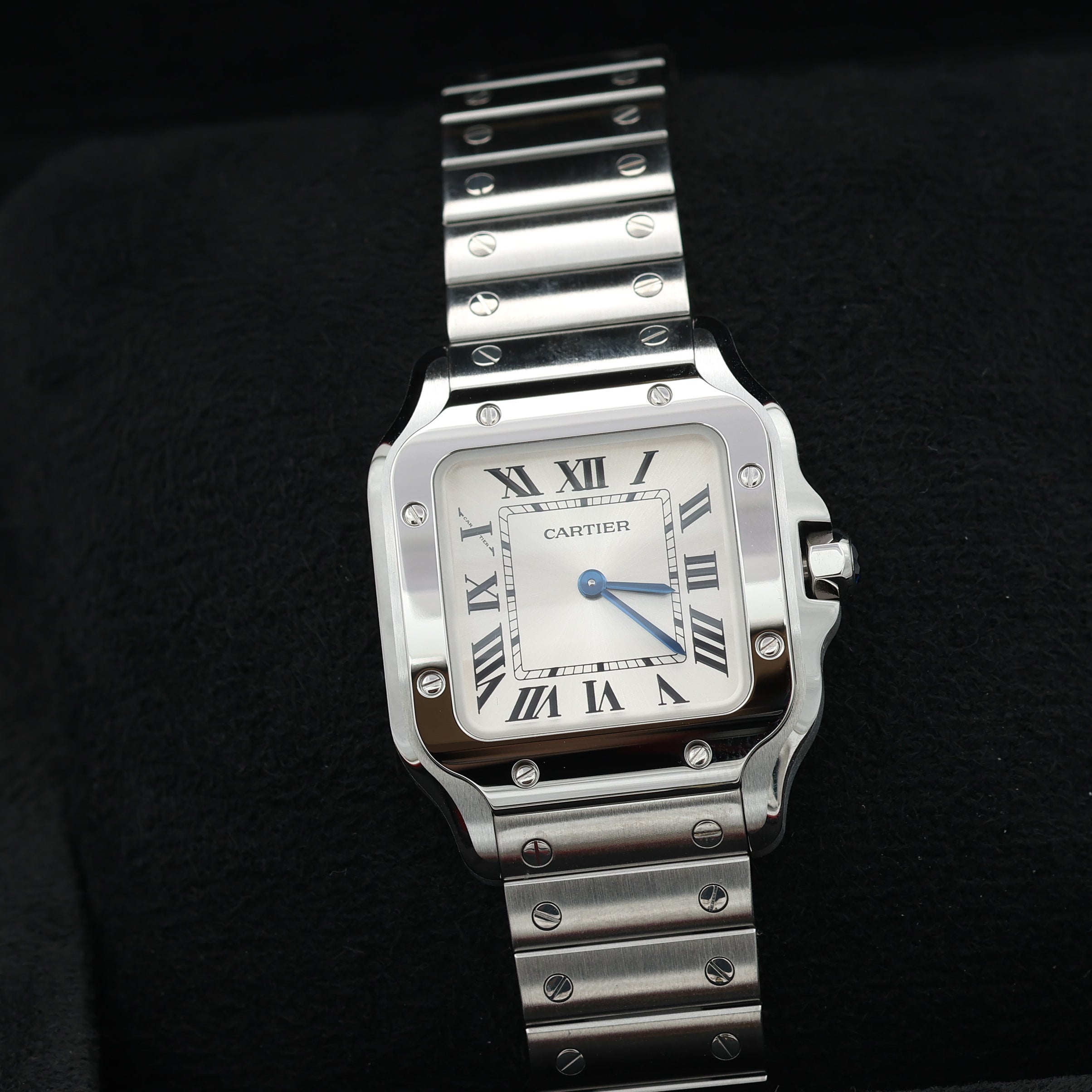 Cartier Santos ref. WSSA0082 - SIlver Roman Dial - Full Set