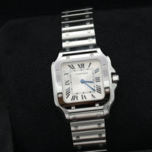 Load image into Gallery viewer, Cartier Santos ref. WSSA0082 - SIlver Roman Dial - Full Set
