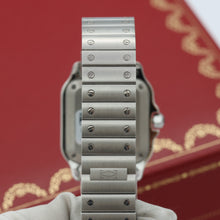 Load image into Gallery viewer, Cartier Santos ref. WSSA0082 - SIlver Roman Dial - Full Set
