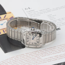 Load image into Gallery viewer, Cartier Santos ref. WSSA0082 - SIlver Roman Dial - Full Set
