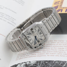 Load image into Gallery viewer, Cartier Santos ref. WSSA0082 - SIlver Roman Dial - Full Set
