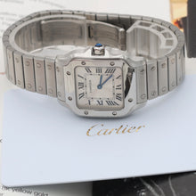 Load image into Gallery viewer, Cartier Santos ref. WSSA0082 - SIlver Roman Dial - Full Set
