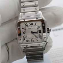 Load image into Gallery viewer, Cartier Santos ref. WSSA0082 - SIlver Roman Dial - Full Set

