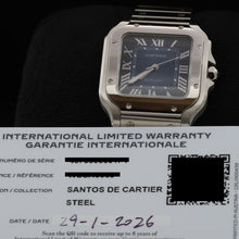 Load image into Gallery viewer, Cartier Santos ref. WSSA0063 - NEW - Full Set

