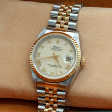 Carica l'immagine nel visualizzatore di Gallery, Rolex Datejust 36 ref. 16233 Cream Roman dial
