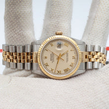 Carica l'immagine nel visualizzatore di Gallery, Rolex Datejust 36 ref. 16233 Cream Roman dial
