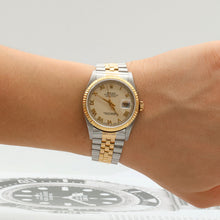 Carica l'immagine nel visualizzatore di Gallery, Rolex Datejust 36 ref. 16233 Cream Roman dial
