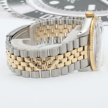 Bild in Galerie-Viewer laden, Rolex Datejust ref. 16013 -Steel/Gold - Black Diamonds Dial - Jubilee
