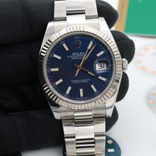 Carica l'immagine nel visualizzatore di Gallery, Rolex Datejust ref. 126334 Blue Dial Oyster bracelet - Full Set
