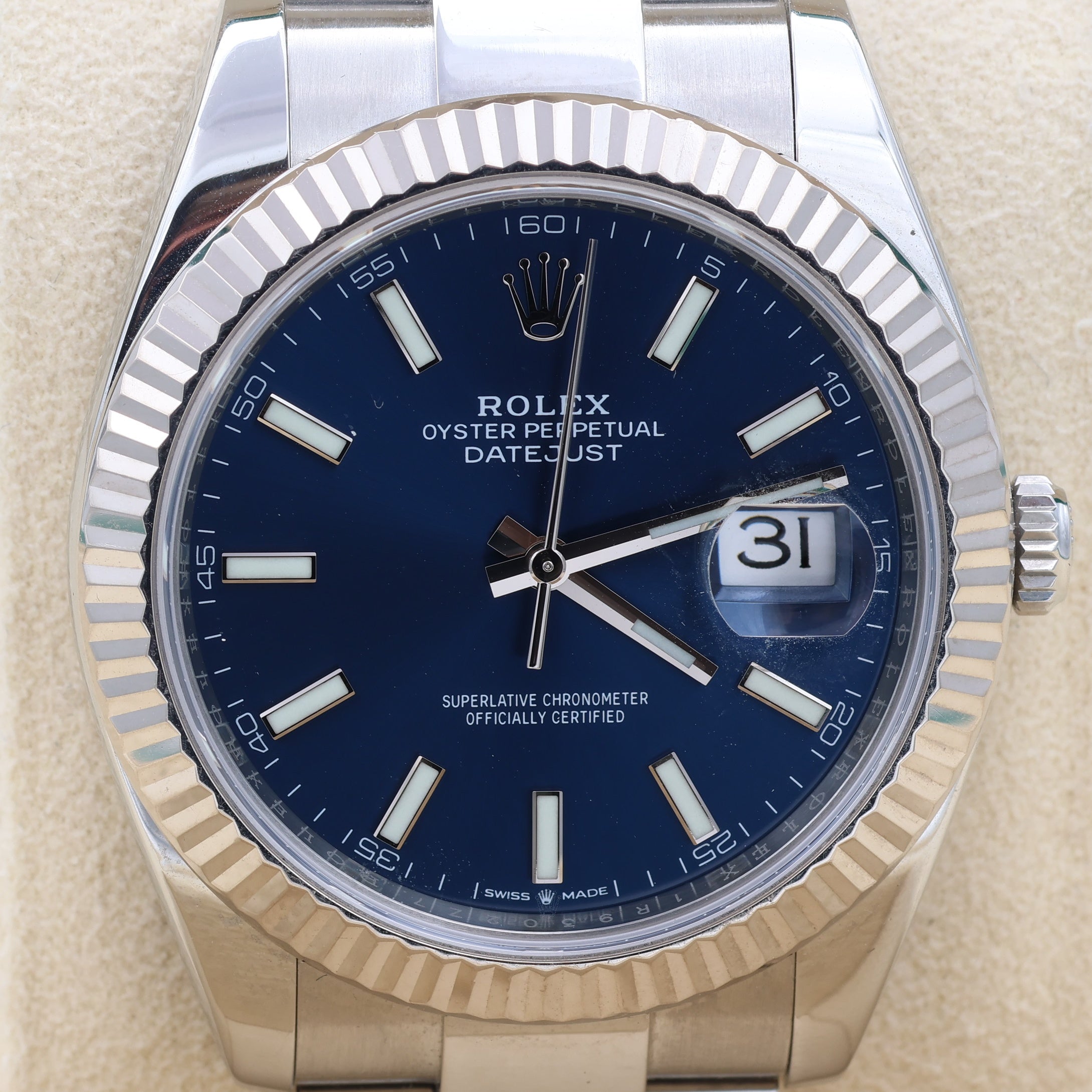 Rolex Datejust ref. 126334 Blue Dial Oyster bracelet - Full Set