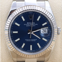 Carica l'immagine nel visualizzatore di Gallery, Rolex Datejust ref. 126334 Blue Dial Oyster bracelet - Full Set
