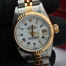 Cargar imagen en el visor de la galería, Rolex Datejust Lady ref. 69173 Steel/Gold - White Dial with Diamonds
