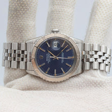 Indlæs billede til gallerivisning Rolex Datejust Turn-O-Graph ref. 16250 Blue Dial - Jubilee Bracelet
