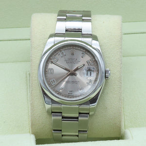 Rolex Datejust ref. 116200 Racing Concentric (Silver) Dial - Oyster Bracelet - Full Set