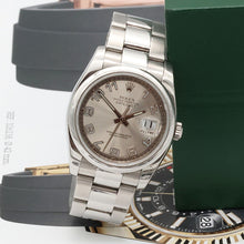 Carregar imagem no visualizador da galeria, Rolex Datejust ref. 116200 Racing Concentric (Silver) Dial - Oyster Bracelet - Full Set
