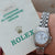 Rolex Lady-Datejust ref. 69174 - White Roman Small (Lines) Dial Jubilee bracelet - Full Set