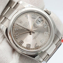 Carregar imagem no visualizador da galeria, Rolex Datejust ref. 116200 Racing Concentric (Silver) Dial - Oyster Bracelet - Full Set

