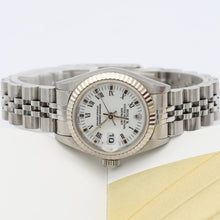 Cargar imagen en el visor de la galería, Rolex Lady-Datejust ref. 69174 - White Roman Small (Lines) Dial Jubilee bracelet - Full Set
