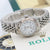 Rolex Lady-Datejust ref. 69174 - White Roman Small (Lines) Dial Jubilee bracelet - Full Set