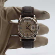 Load image into Gallery viewer, Rolex Day-Date 36 ref. 118239 Diamonds dial - Leather - Full Set
