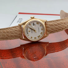 Load image into Gallery viewer, Rolex Day-Date ref. 18038 White Roman Dial - Leather strap
