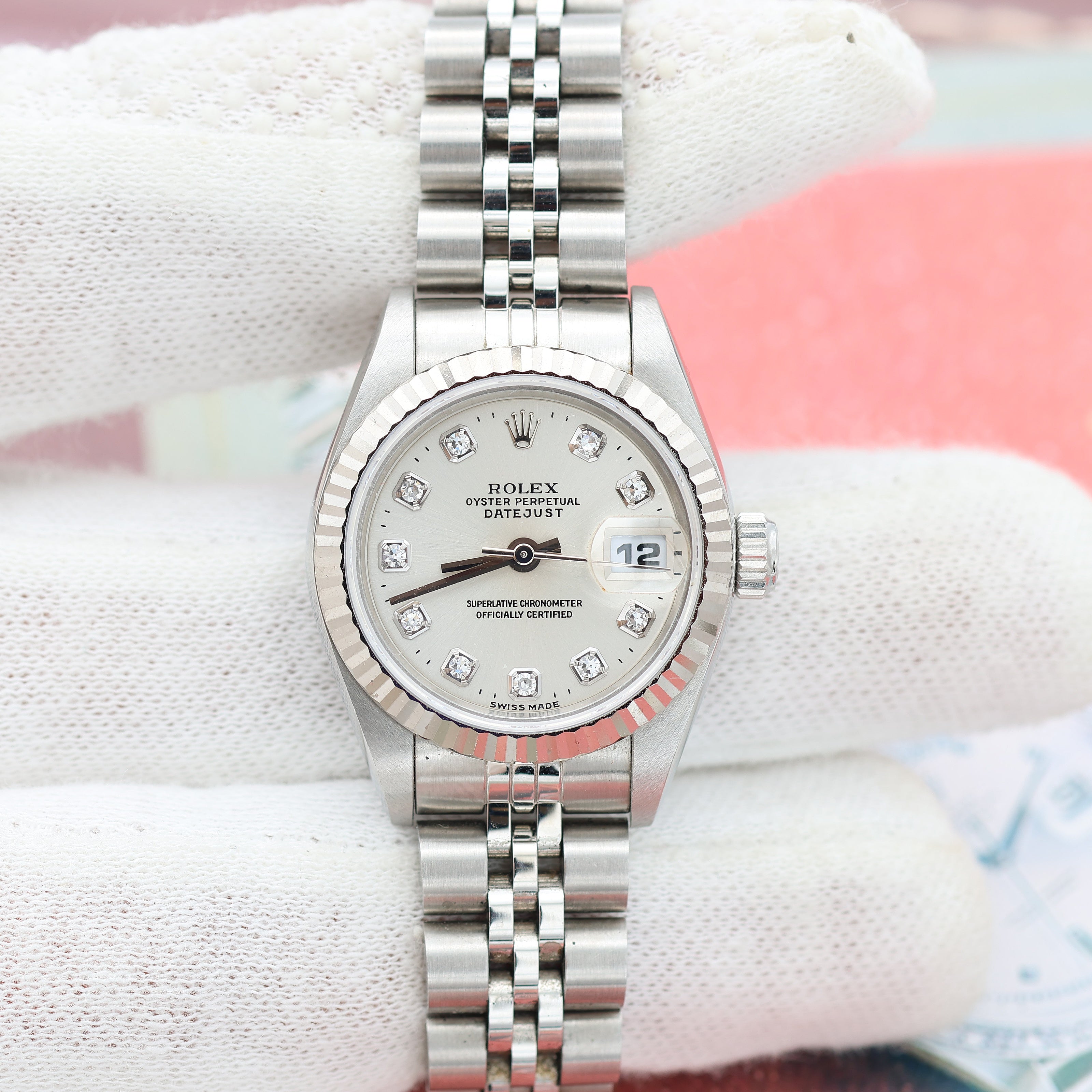 Rolex Lady-Datejust ref. 69174G - Diamonds Dial Jubilee bracelet