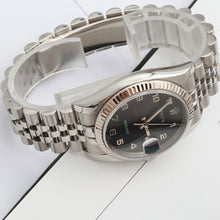 Indlæs billede til gallerivisning Rolex Datejust ref. 116234 Black Arabic Millennary - Jubilee Bracelet - Full set
