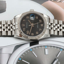 Indlæs billede til gallerivisning Rolex Datejust ref. 116234 Black Arabic Millennary - Jubilee Bracelet - Full set
