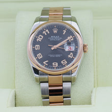 Załaduj obraz do przeglądarki galerii, Rolex Datejust ref. 116201 Concentric Black Dial Oyster bracelet
