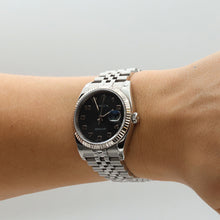 Indlæs billede til gallerivisning Rolex Datejust ref. 116234 Black Arabic Millennary - Jubilee Bracelet - Full set
