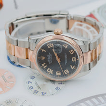 Załaduj obraz do przeglądarki galerii, Rolex Datejust ref. 116201 Concentric Black Dial Oyster bracelet
