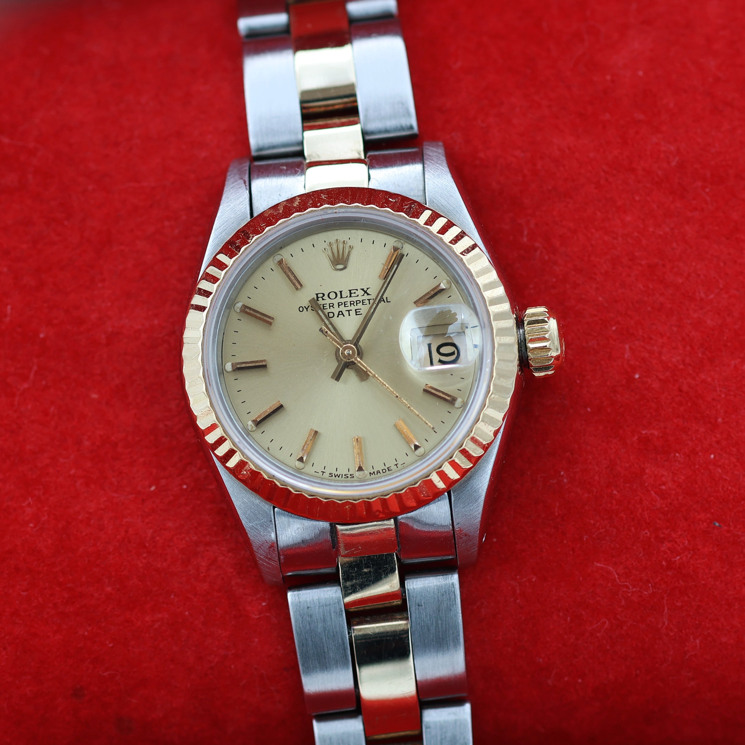 Rolex Datejust Lady ref. 69173 Steel/Gold - Oyster Bracelet - Champagne Dial