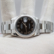 Load image into Gallery viewer, Rolex Datejust ref. 116200 Black Roman Dial - Oyster Bracelet - Full Set
