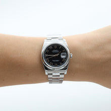 Load image into Gallery viewer, Rolex Datejust ref. 116200 Black Roman Dial - Oyster Bracelet - Full Set
