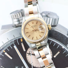 Załaduj obraz do przeglądarki galerii, Rolex Datejust Lady ref. 69173 Steel/Gold - Oyster Bracelet - Champagne Dial
