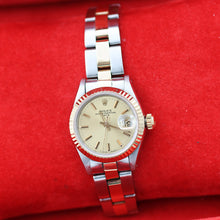 Załaduj obraz do przeglądarki galerii, Rolex Datejust Lady ref. 69173 Steel/Gold - Oyster Bracelet - Champagne Dial
