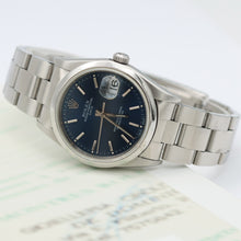 Load image into Gallery viewer, Rolex Date ref. 15200 Blue Dial Oyster Bracelet
