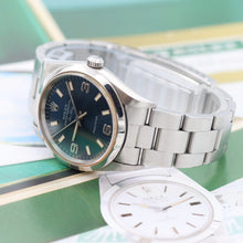 Załaduj obraz do przeglądarki galerii, Rolex Air-King ref. 14000 Blue Arabic Dial 3-6-9 - Oyster Bracelet
