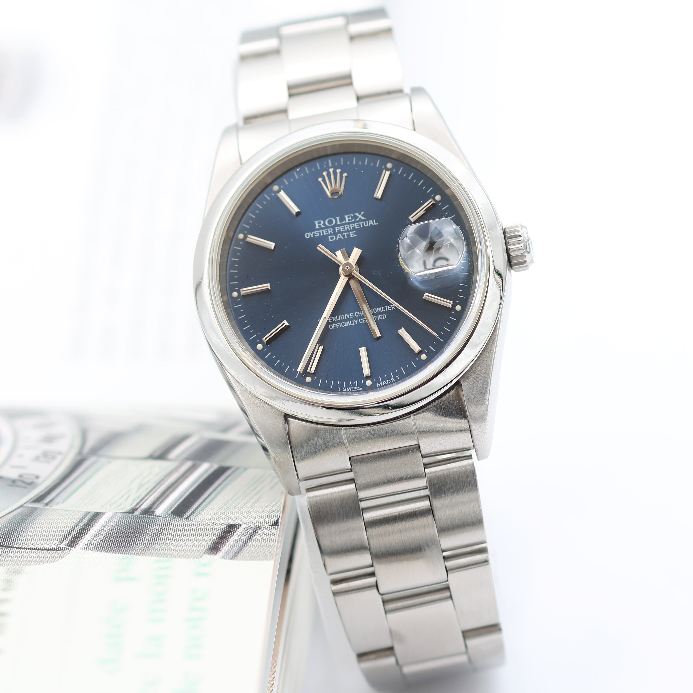 Buy Online Rolex Date ref. 15200 - Blue Dial – Debonar Watches Sp