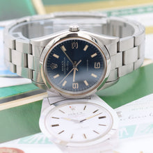 Load image into Gallery viewer, Rolex Air-King ref. 14000 Blue Arabic Dial 3-6-9 - Full Set
