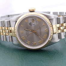 Załaduj obraz do przeglądarki galerii, Rolex Datejust 36 ref. 16233 Grey Roman dial - Full Set
