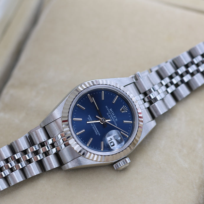 Rolex Lady-Datejust ref. 69174 - Blue Soleil Dial Jubilee bracelet