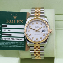 Load image into Gallery viewer, Rolex Datejust ref. 116233 White Dial with Diamonds - Full Set
