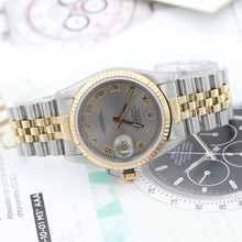 Załaduj obraz do przeglądarki galerii, Rolex Datejust 36 ref. 16233 Grey Roman dial - Full Set
