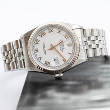 Załaduj obraz do przeglądarki galerii, Rolex Datejust 36 ref. 16234 White Roman (Big) Dial - Full Set
