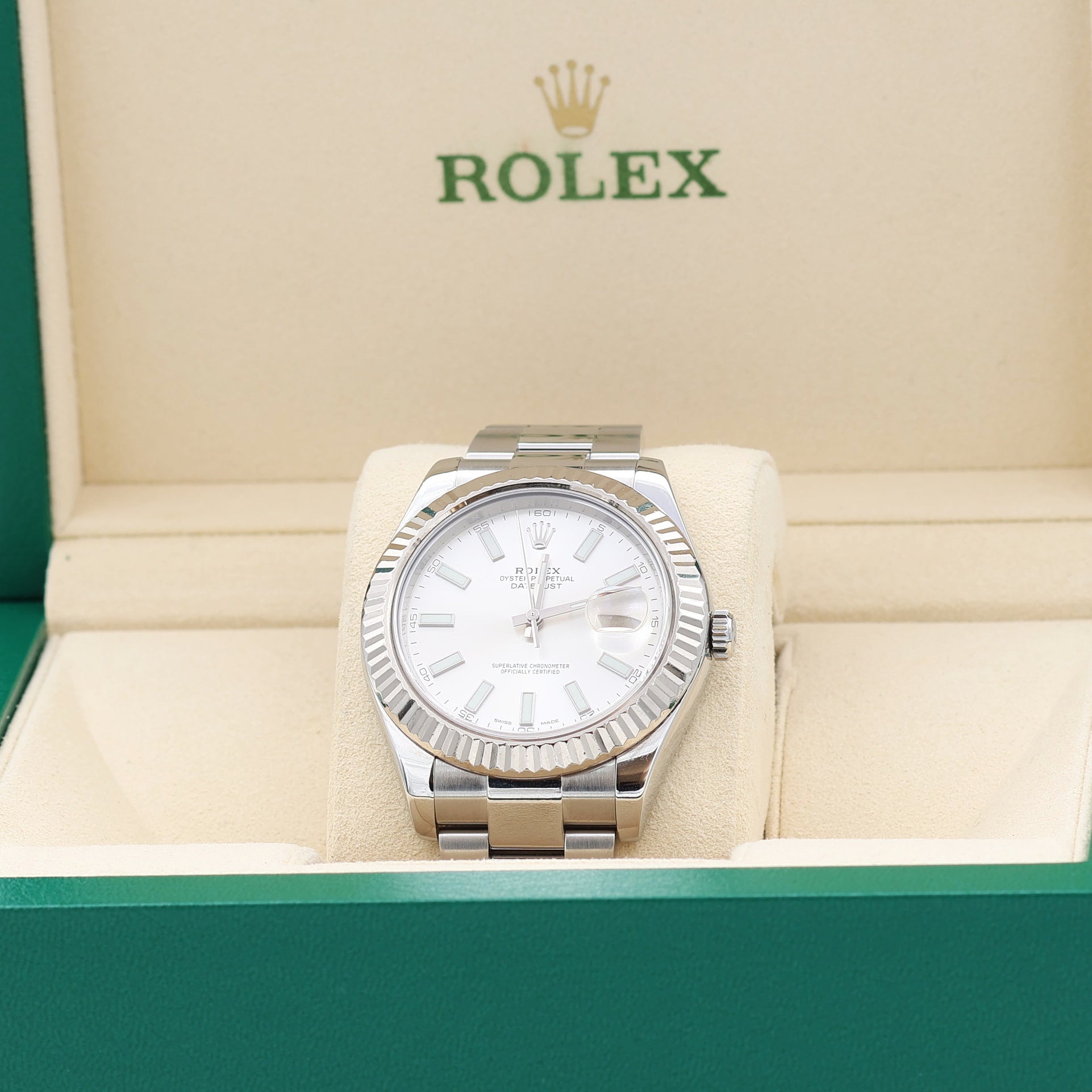 Rolex Datejust II ref. 116334 Silver Dial Oyster bracelet - Full Set
