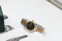 Load image into Gallery viewer, Rolex Datejust 36 ref. 16233 Black Dial Small Diamonds - Jubilee
