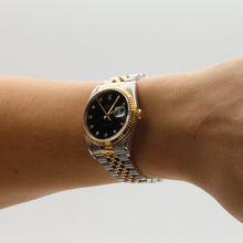 Load image into Gallery viewer, Rolex Datejust 36 ref. 16233 Black Dial Small Diamonds - Jubilee
