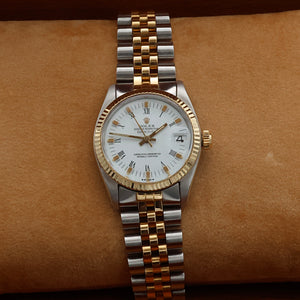 Rolex Datejust 31 ref. 6827 White Roman Dial - Jubilee bracelet