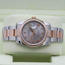 Załaduj obraz do przeglądarki galerii, ON SALE: Rolex Datejust ref. 116201 Grey Roman Dial Oyster bracelet
